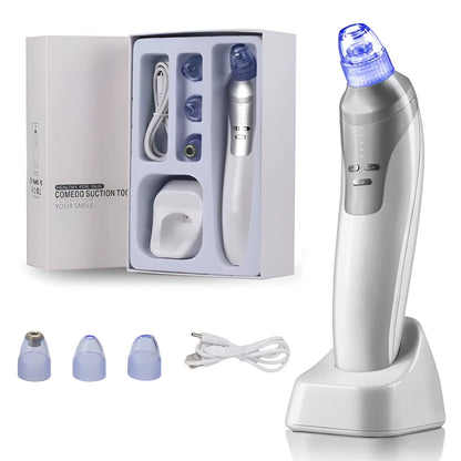 Vacuum Blackhead Remover Pore Cleaner Comedo Microdermabrasion Face Pore Cleaning Blackhead Suction Machine