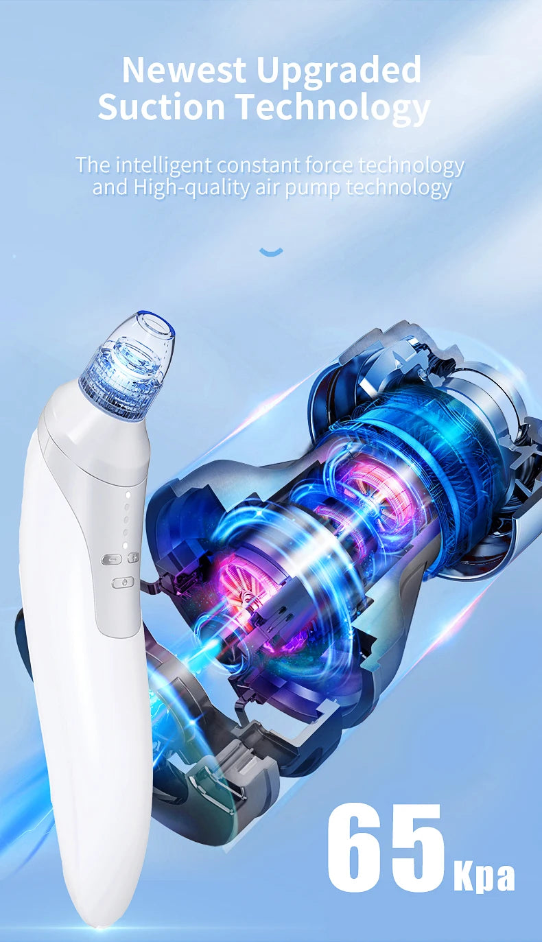 Vacuum Blackhead Remover Pore Cleaner Comedo Microdermabrasion Face Pore Cleaning Blackhead Suction Machine